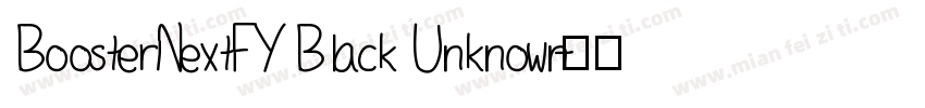 BoosterNextFY Black Unknown字体转换